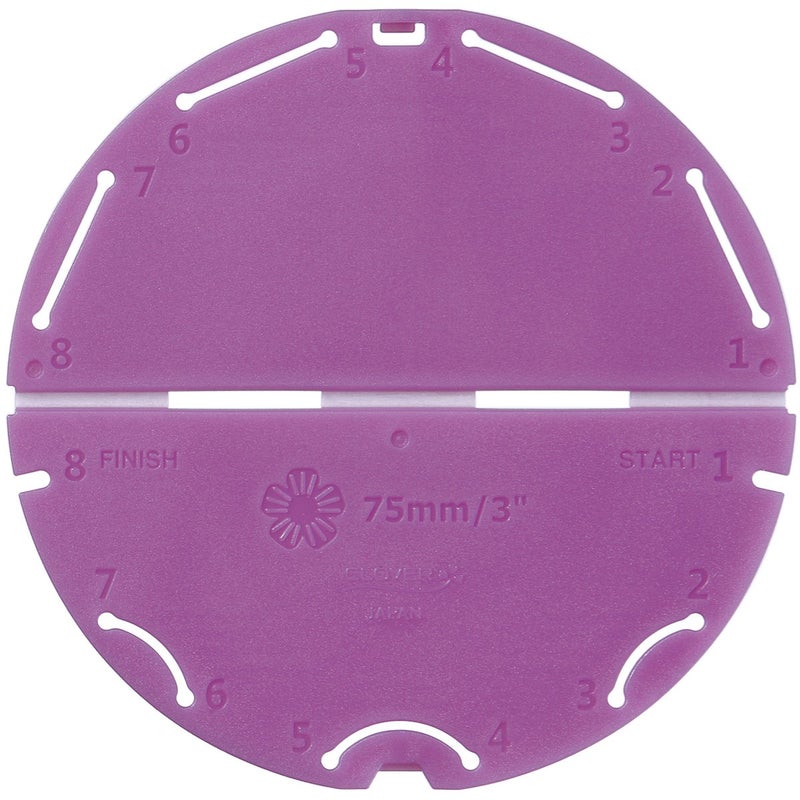 Clover 8487 Kanzashi Flower Maker Orchid Petal, Large, 8.5 x 4.5 x 0.25 - Image 1